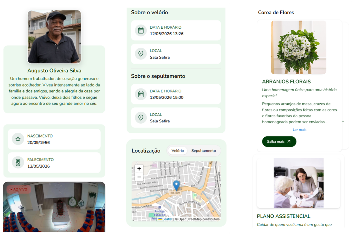 Layout com padrões globais de usabilidade e interface nativa em multi idiomas, com navegação em formato app e scroll
